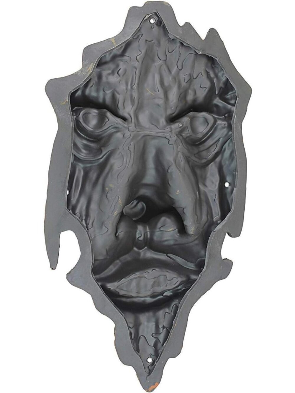 15” Greenman Tree Face Wall Sculpture - Indoor/Outdoor Fantasy Decor, Cast Stone - Picture 6 of 7